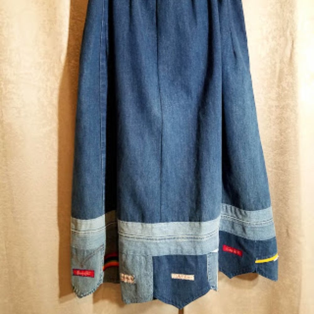 the original denim raggs skirt vintage - Picture 7 of 9